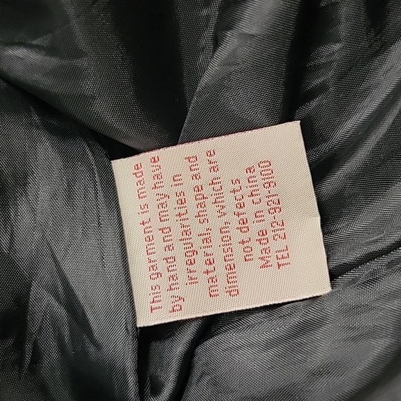 Lou Nardi Black Detachable Ruffle Trim Elegant Flowy Coat - Picture 12 of 15